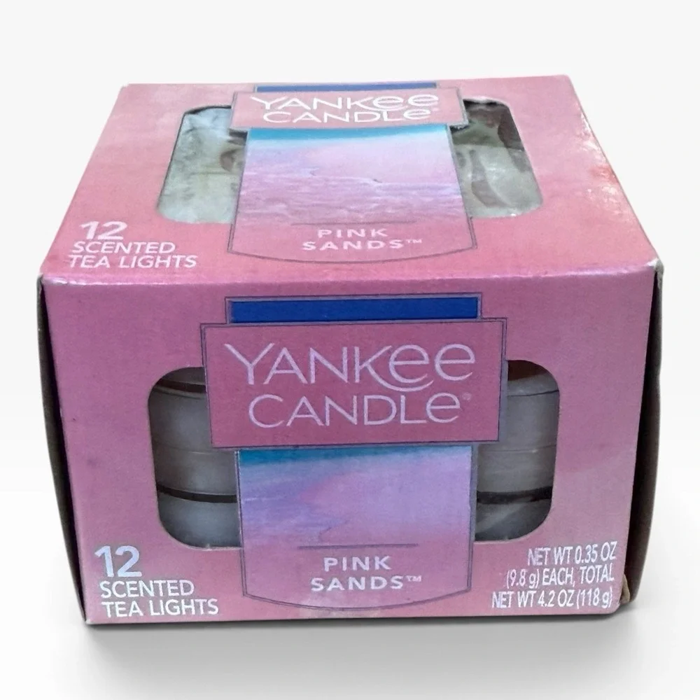 Yankee Candle Pink Sands Scented Tea Lights Box Of 12 NEW Candles